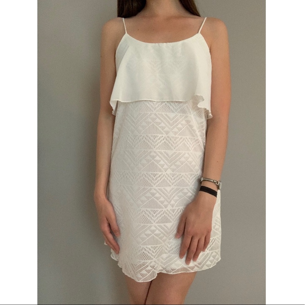 White Layered Dress